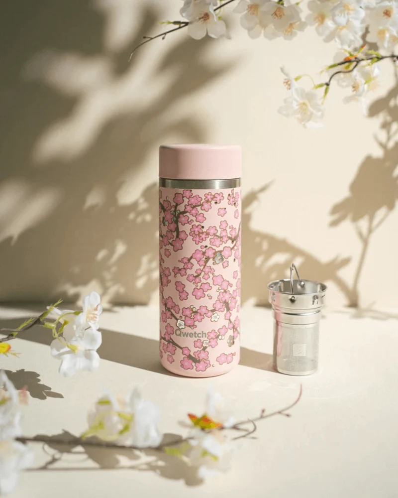 Théière isotherme Qwetch – Collection Flowers 400 ml