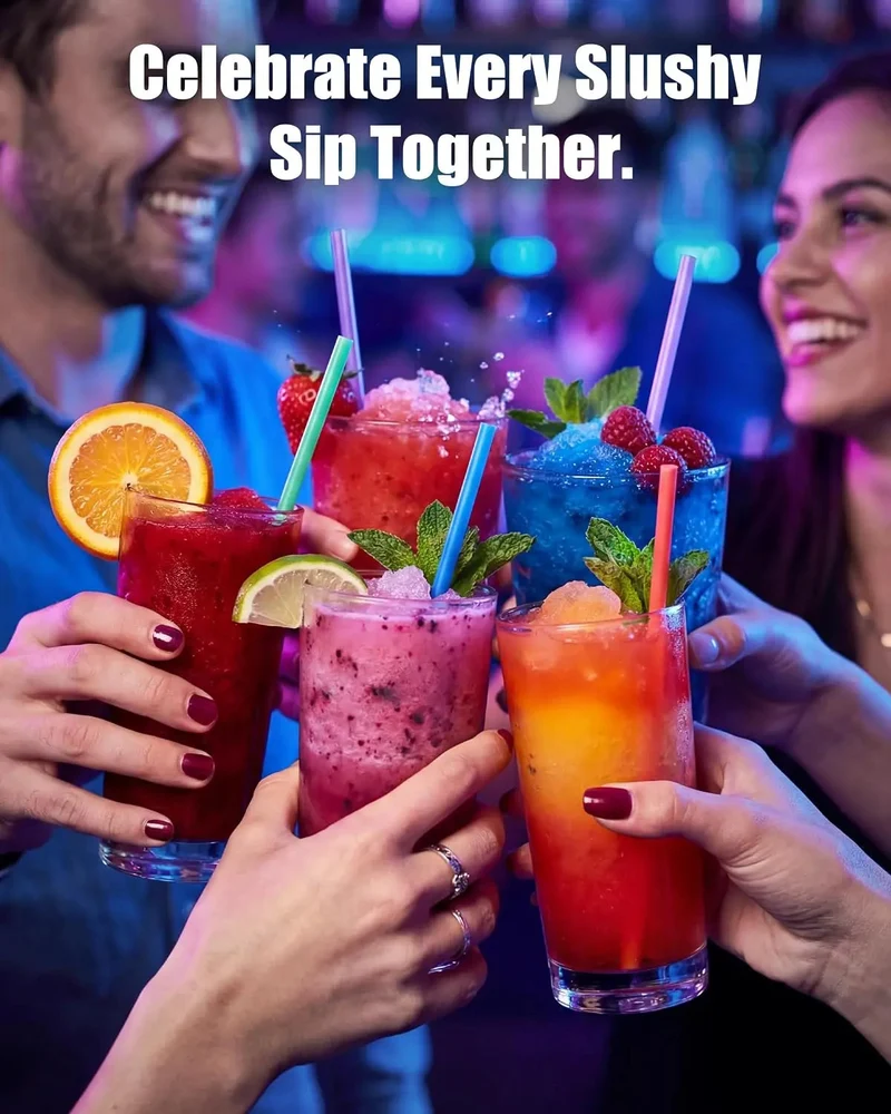 GSEICE 14.3 Gal Commercial Slushie Machine, 18L Triple Tank Margarita Smoothie Frozen Drink Maker, for Parties, Restaurants, Cafes, Bars, Automatic Cleaning | RLZ18*3