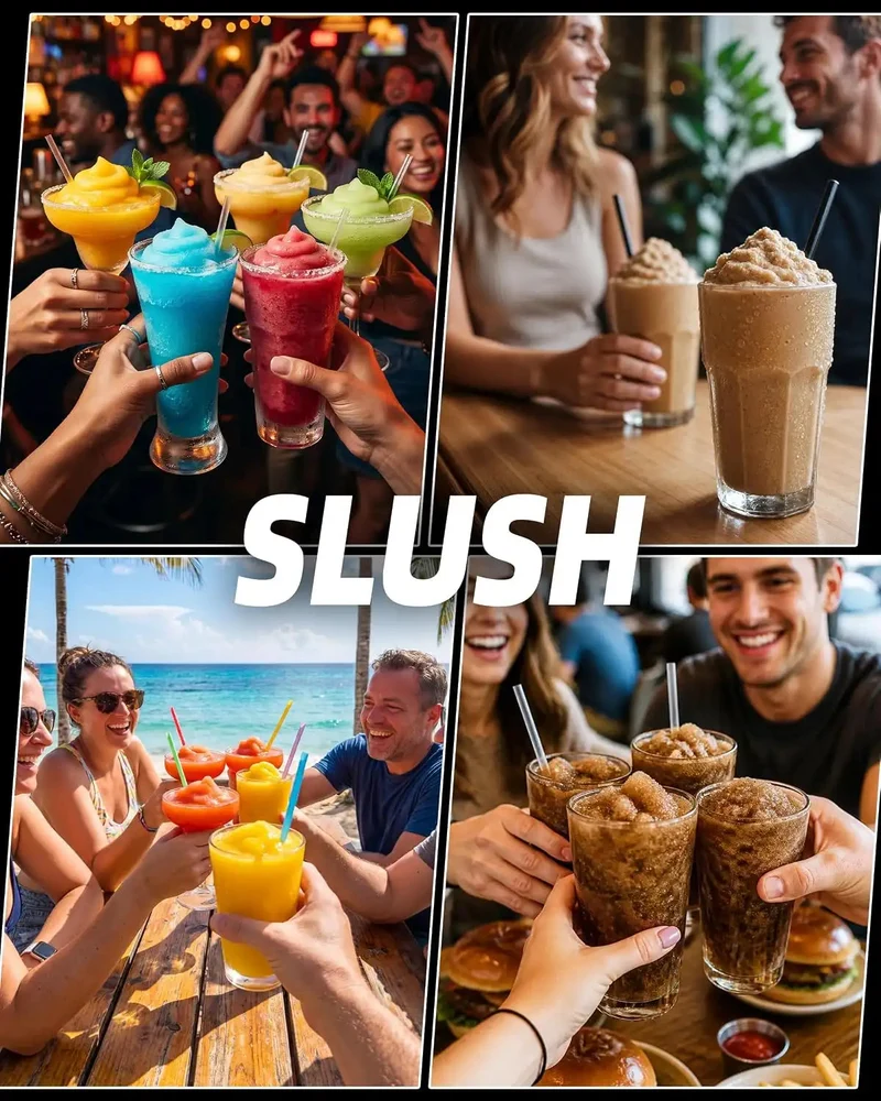 GSEICE 4 Gal Commercial Slushie Machine, 15L Single Tank Margarita Smoothie Frozen Drink Maker for Party, Restaurants, Cafe, Bars, Automatic Cleaning | RLZ15*1