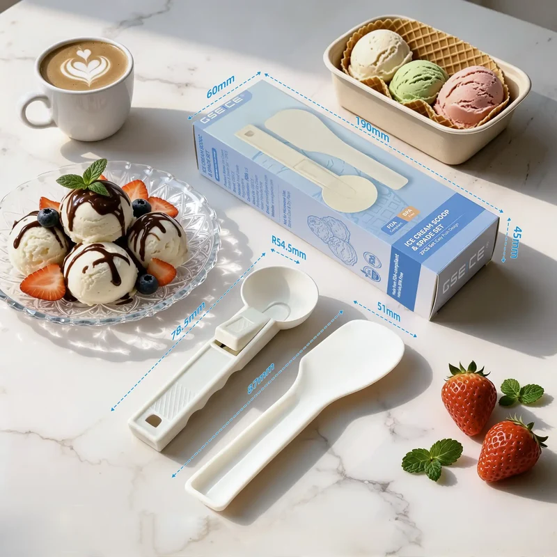 Ice Cream Scoop & Ice Cream Spade, Italian Gelato Scoop&Gelato Spatola