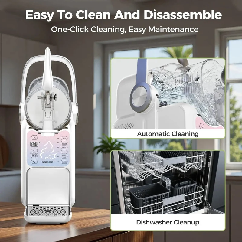 3L Ice Cream & Slushy Maker with Handle, Precise Cooling & Quick Frozen Drink Machine | HSC3L