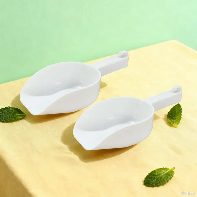 Mini Ice Cube Scoop 6 OZ, Super Durable, Food Grade PP ice Scooper, Small ice scoops for Ice Maker Machine Popcorn Coffee Beans Flour