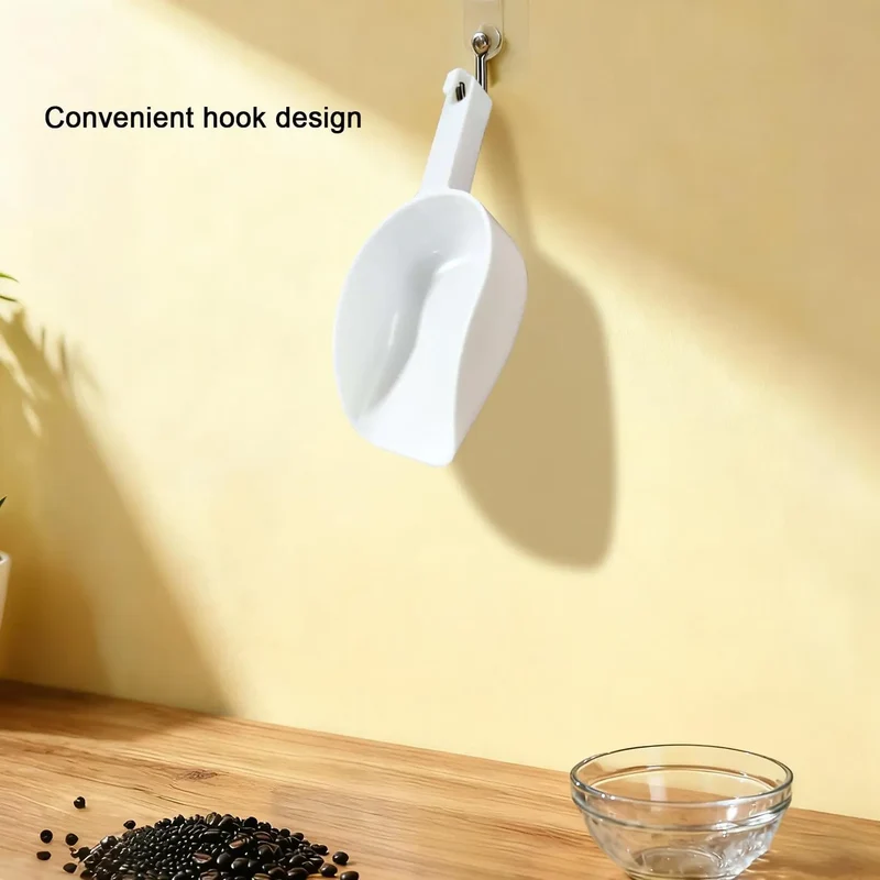 Mini Ice Cube Scoop 6 OZ, Super Durable, Food Grade PP ice Scooper, Small ice scoops for Ice Maker Machine Popcorn Coffee Beans Flour