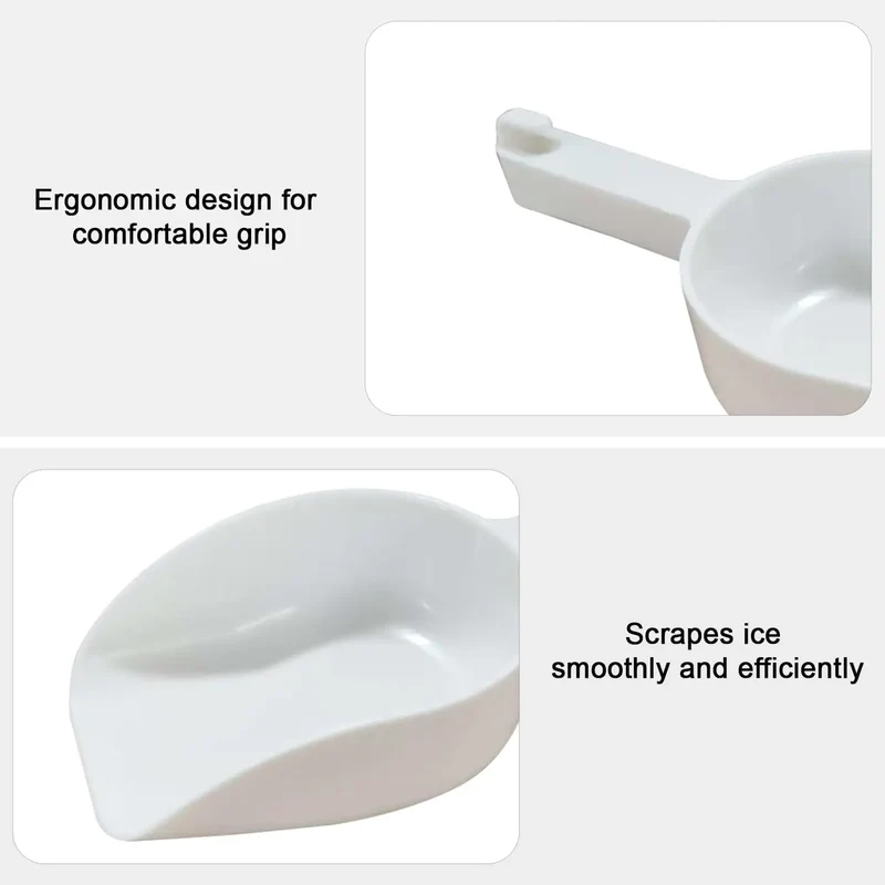 Mini Ice Cube Scoop 6 OZ, Super Durable, Food Grade PP ice Scooper, Small ice scoops for Ice Maker Machine Popcorn Coffee Beans Flour