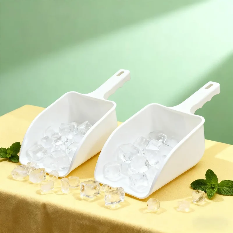 Ice Scoop Set of 4, Includes 6oz,16oz,48oz,80oz, Super Durable, Food Grade PP ice Scooper