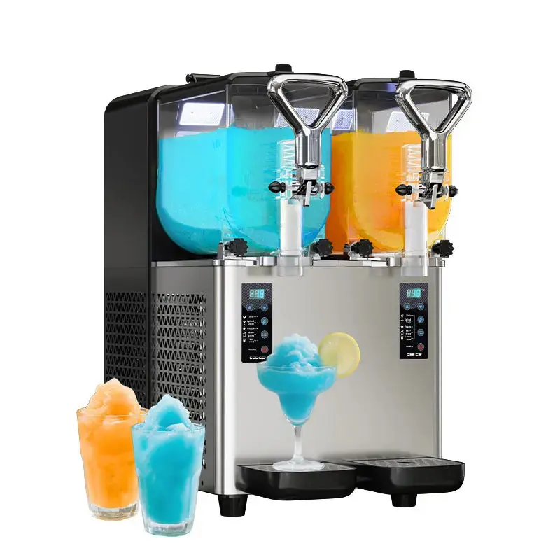 GSEICE RLZ4*2 /RLZ4*3 Best Home slushy maker, slushy maker for Home and Business, 500W High Power Ice-Free Margarita Slushy Machine for Parties