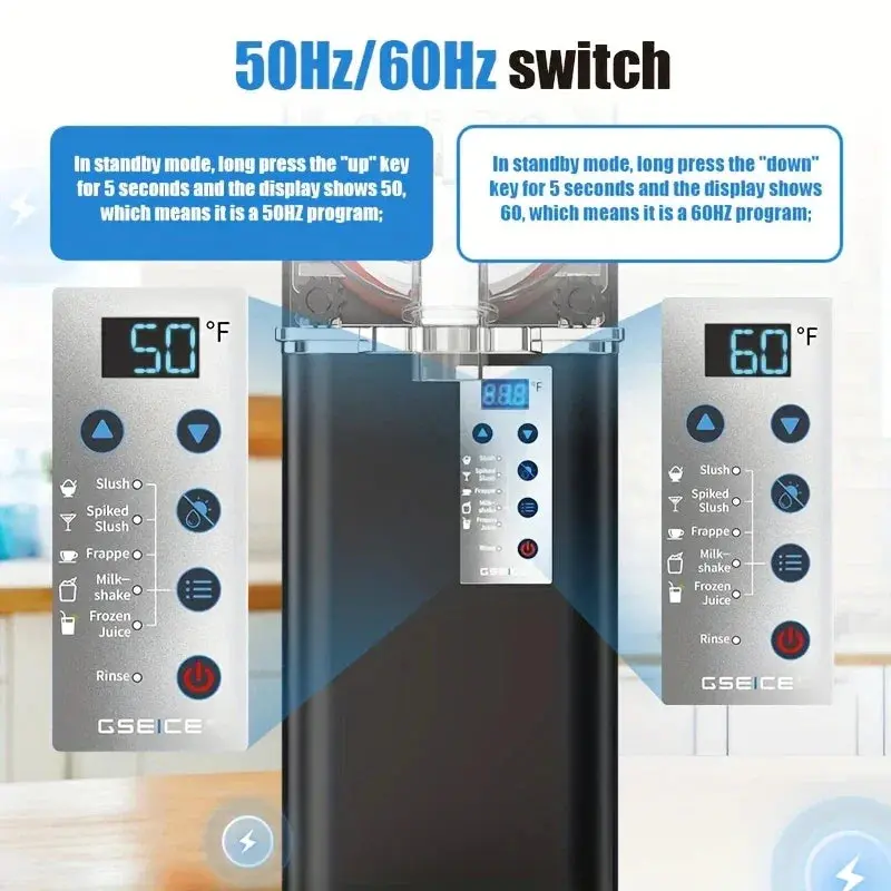 RLZ3*1 High-end Frozen Drink Slushy Machine with Quick Cooling System, Slushie Machine for Home Use