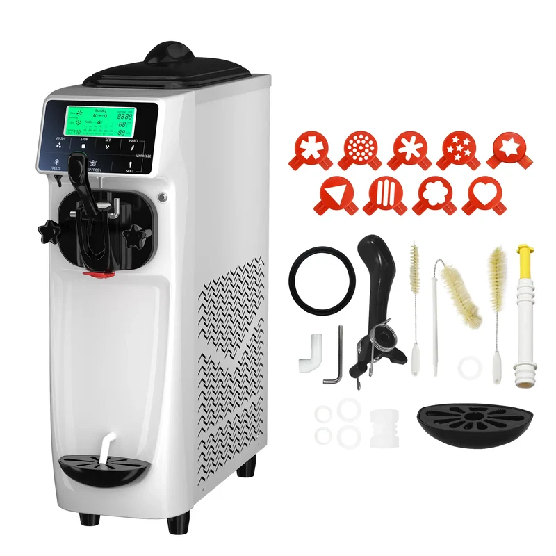 GSEICE Soft Serve Ice Cream Machine, 1050W Ice Cream Machine for Commercial and Home Use | ST16RE