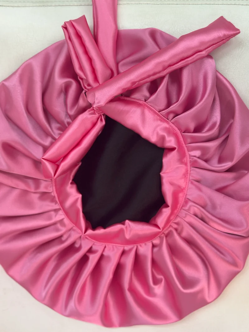 African style silky satin bonnet