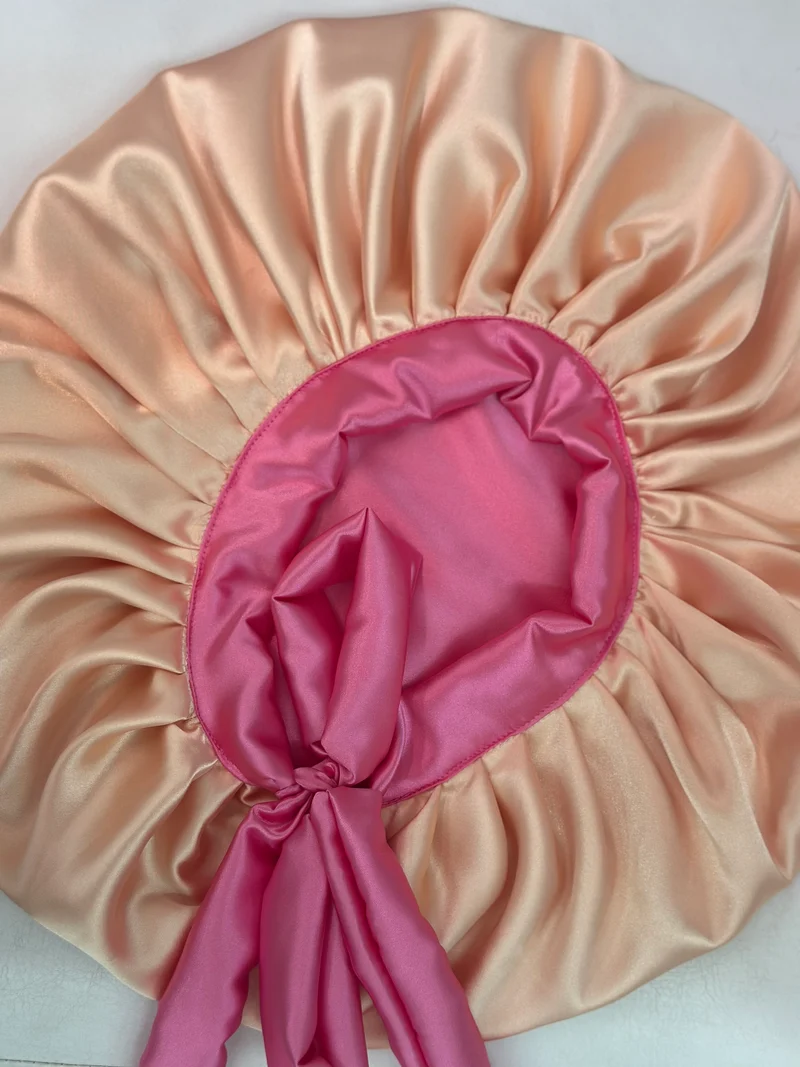 African style silky satin bonnet