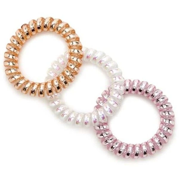 Large spiral ties (set of 3)