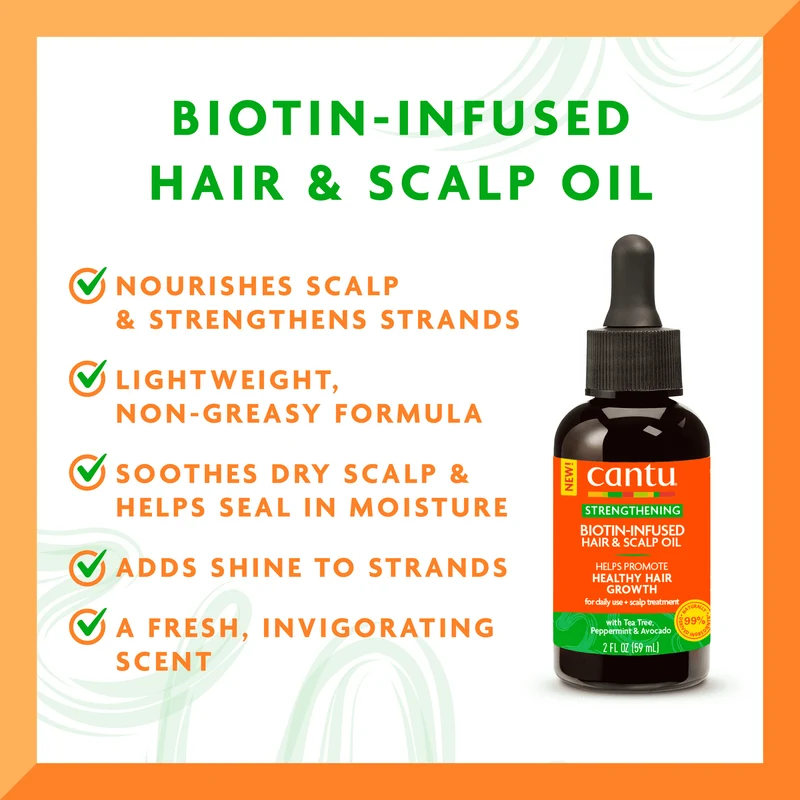Cantu biotin infused hair and scalp oil