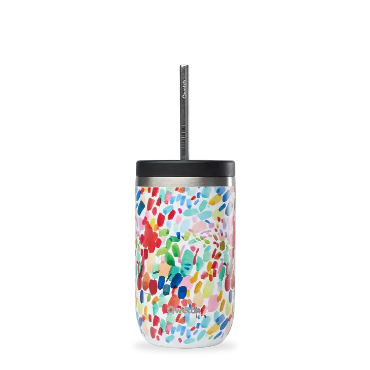 Cold Cup Isotherme Qwetch 470 ml – Gobelet à emporter en inox, Anti-fuites, Durable et Écologique