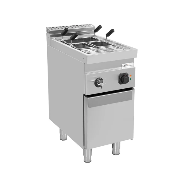Cuiseur à pâtes électrique sur meuble 1 cuve 18 L - 9 kW - 400 V - L 400 x P 700 x H 850 mm - Unninox