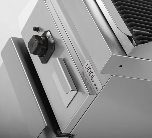 Grill pierre de lave gaz sur meuble - 9 kW - L 400 x P 700 x H 850 mm - Unninox