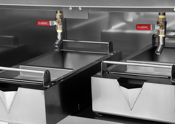 Friteuse électrique sur meuble 2 cuves 2 x 16 L - L 800 x P 700 x H 850/900 mm - 28,4 kW 400 V - Unninox