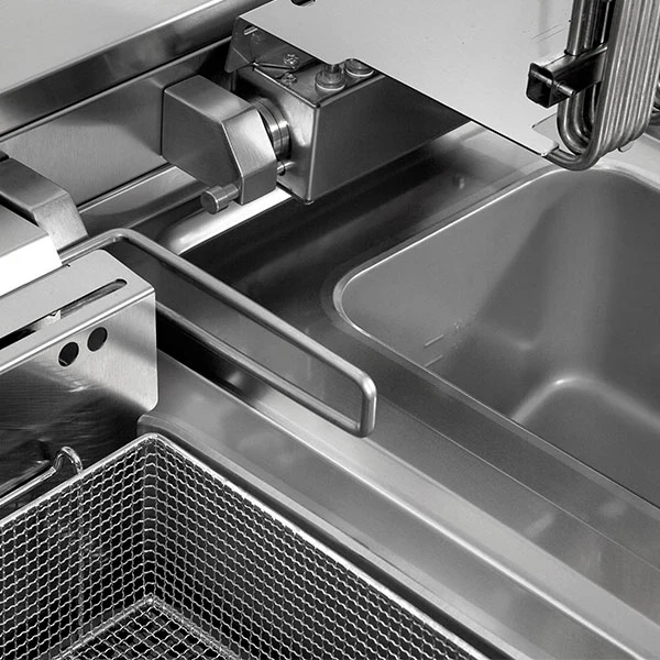 Friteuse électrique à poser 2 cuves 2 x 12 L - L 800 x P 700 x H 300 mm - 18 kW 400 V - Unninox