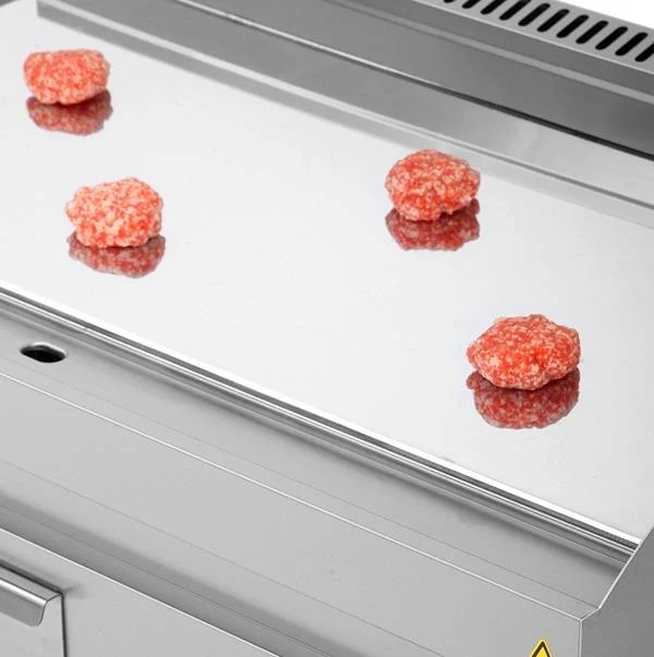 Plancha gaz chrome 12 kW - L 1100 x P 650 x H 320 mm - Unninox