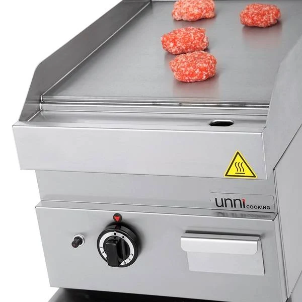 Plancha gaz lisse 5,7 kW - L 400 x P 650 x H 320 mm - Unninox