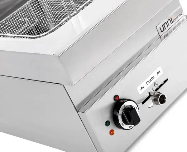 Friteuse électrique 1 cuve 10 L 7,5 kW 400 V - L 400 x P 650 x H 320 mm - Unninox