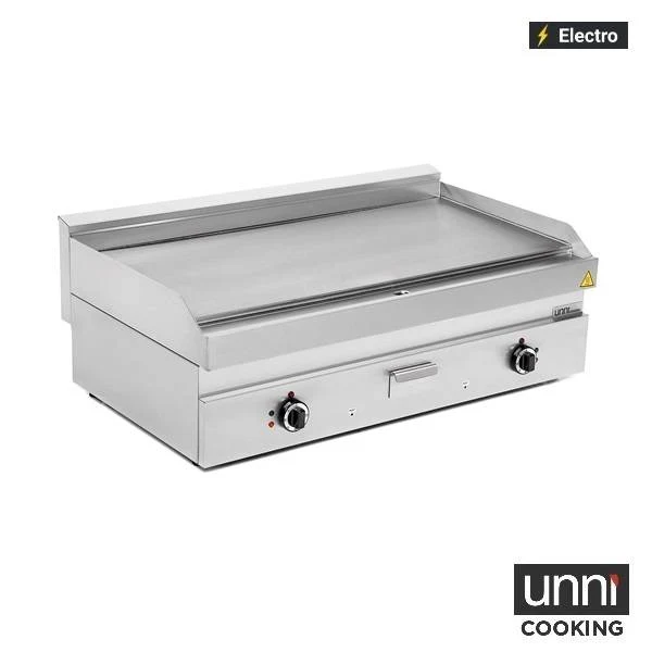 Plancha électrique lisse 13,5 kW 400 V - L 1100 x P 650 x H 320 mm - Unninox