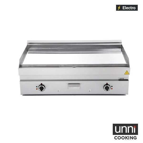 Plancha électrique chrome 13,5 kW 400 V - L 1100 x P 650 x H 320 mm - Unninox