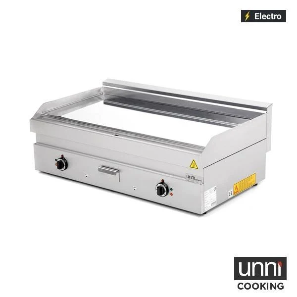 Plancha électrique chrome 13,5 kW 400 V - L 1100 x P 650 x H 320 mm - Unninox