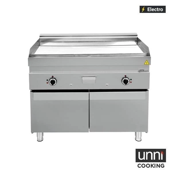 Plancha électrique chrome 13,5 kW 400 V - L 1100 x P 650 x H 320 mm - Unninox