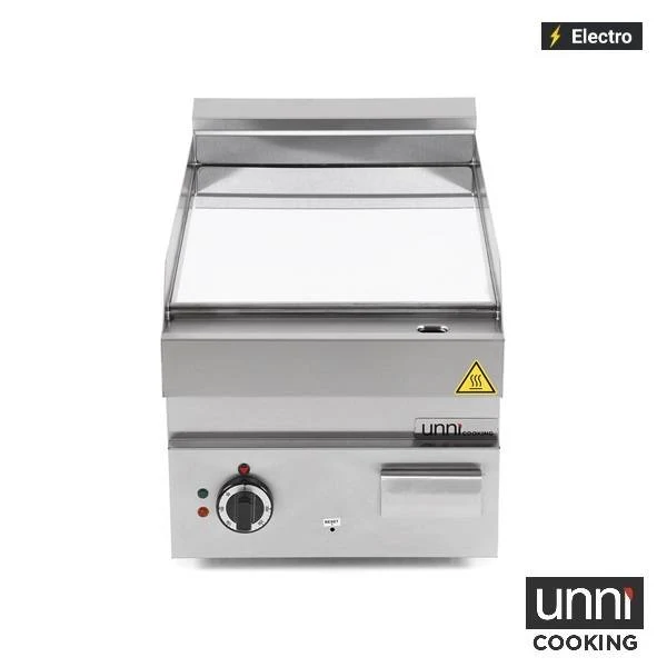 Plancha électrique chrome 4,5 kW 400 V - L 400 x P 650 x H 320 mm - Unninox