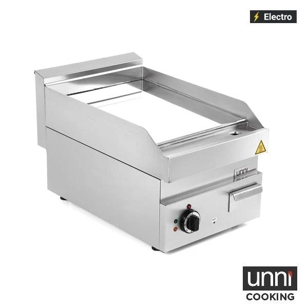 Plancha électrique chrome 4,5 kW 400 V - L 400 x P 650 x H 320 mm - Unninox