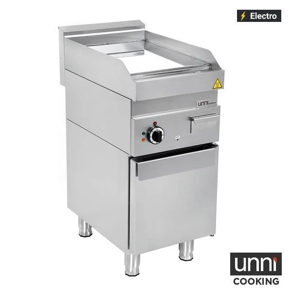Plancha électrique chrome 4,5 kW 400 V - L 400 x P 650 x H 320 mm - Unninox