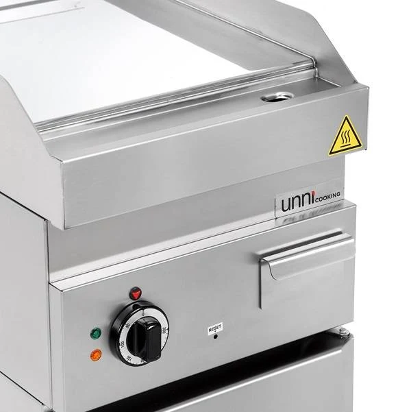 Plancha électrique chrome 4,5 kW 400 V - L 400 x P 650 x H 320 mm - Unninox