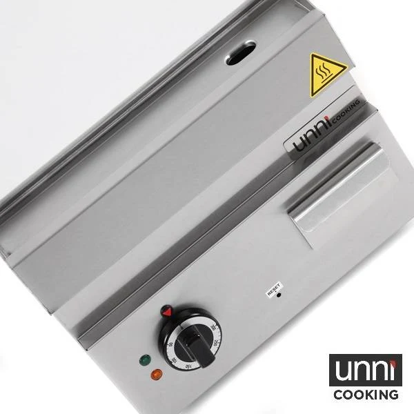 Plancha électrique chrome 4,5 kW 400 V - L 400 x P 650 x H 320 mm - Unninox