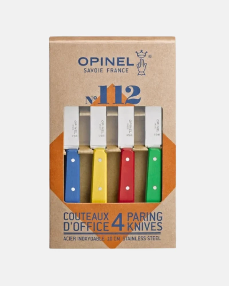 Coffret 4 couteaux d'office couleur acidulée N°112 OPINEL