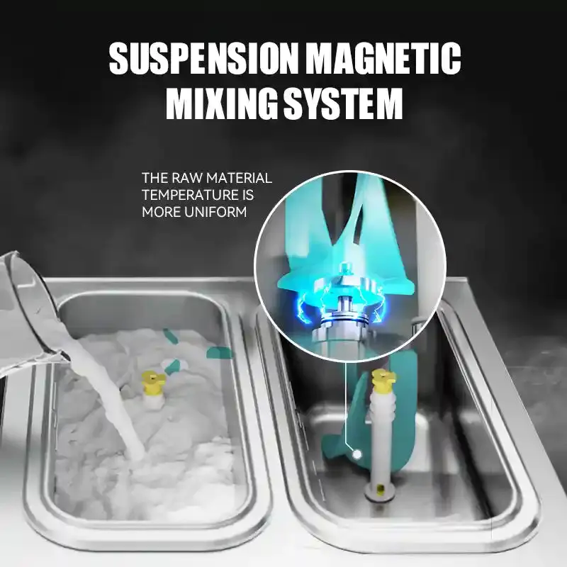 1600W Soft Ice Cream machine, Countertop Soft Serve Machine for Restaurant Snack Bar | BJK288SR1JL-Z