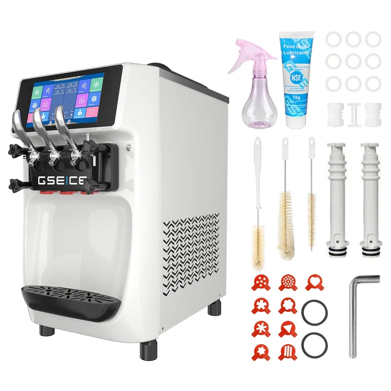 GSEICE 2400W Commercial Ice Cream Machine - Best Commercial Soft Serve Ice Cream Machine with Pre-cooling Frequency Conversion | ST32RELW