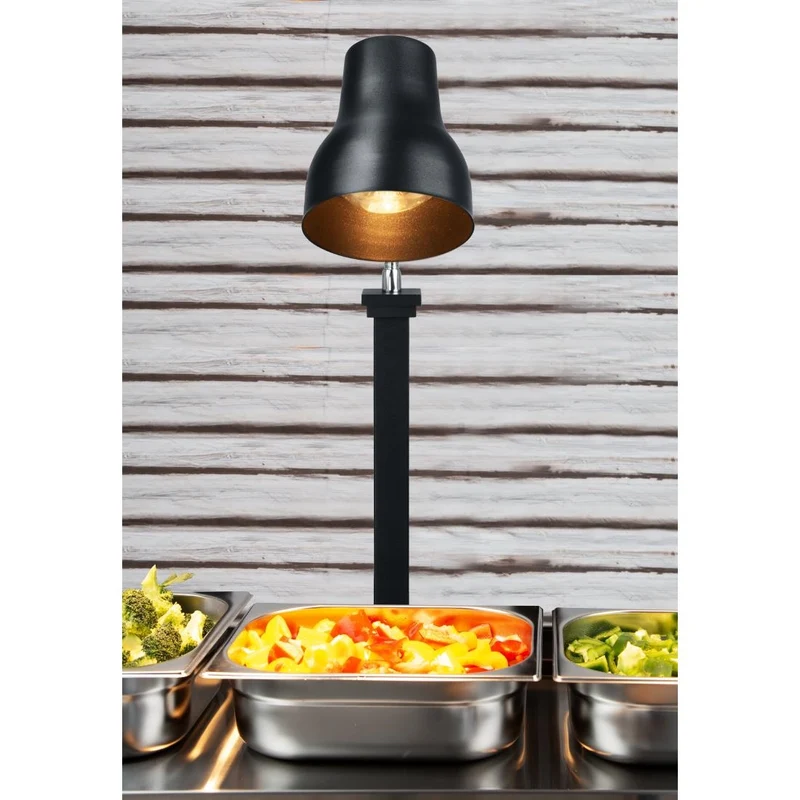Lampe chauffante sur pied Buffalo noir mat 250 W