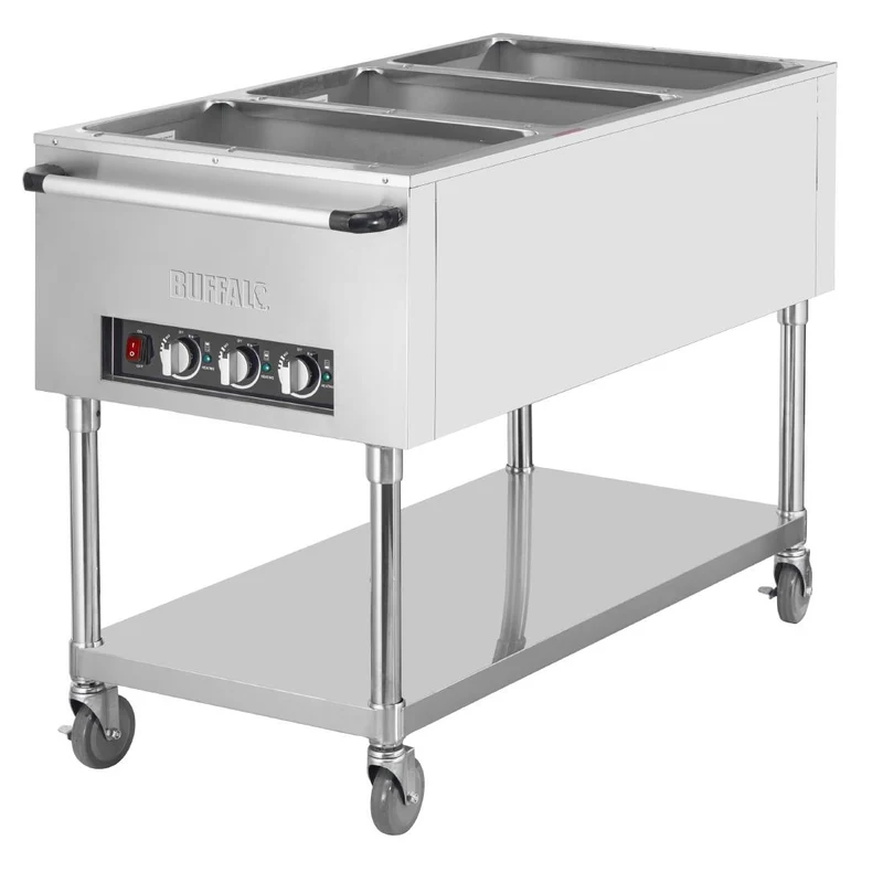 Bain-marie mobile Buffalo 3x GN 1/1