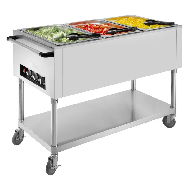 Bain-marie mobile Buffalo 3x GN 1/1