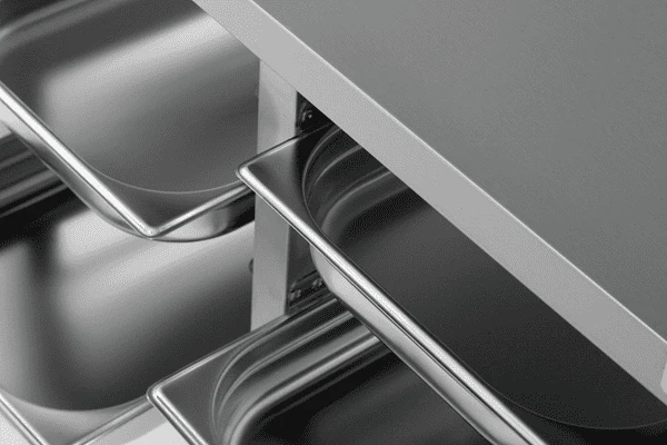 Support inox pour four mixte 8 niveaux GN 1/1 - L 900 x P 800 x H 700 mm - Unninox