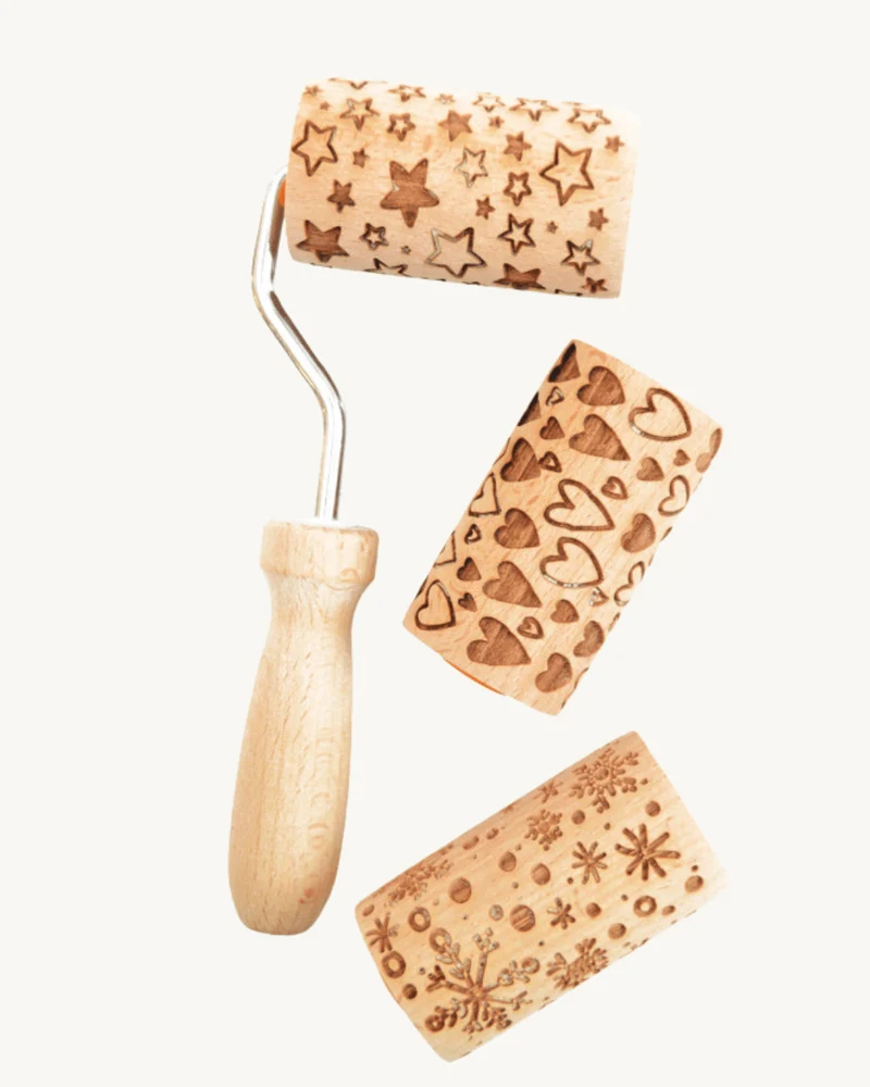 Manche pour mini rouleau bois - Scrapcooking