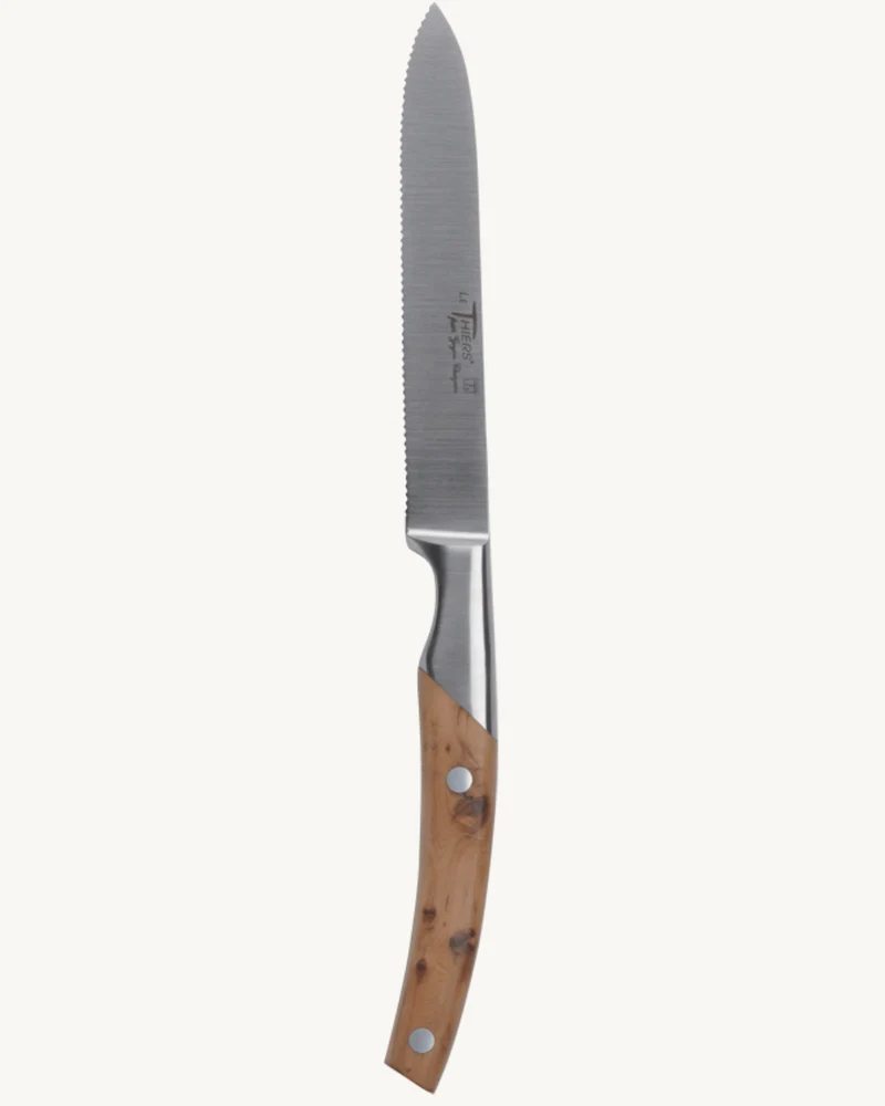 Couteau à Tomate Le Thiers - Lame 13 cm en Loupe de Cade (Genévrier) - Goyon-Chazeau