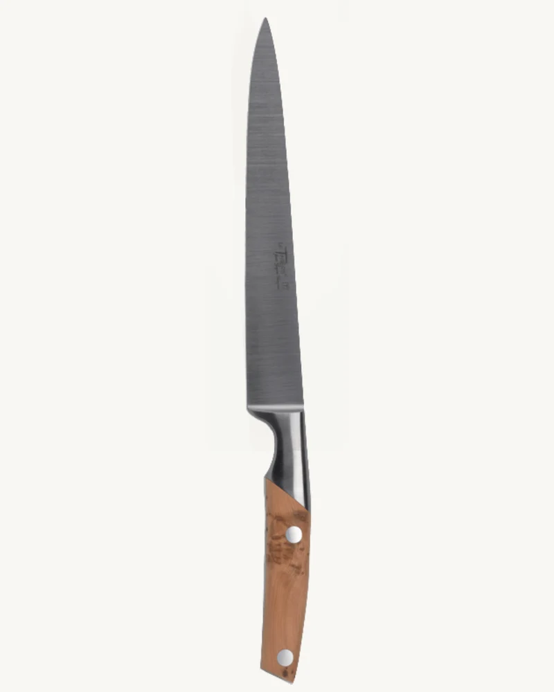 Couteau Tranchelard Le Thiers - Lame 20 cm en Loupe de Cade (Genévrier) - Goyon-Chazeau