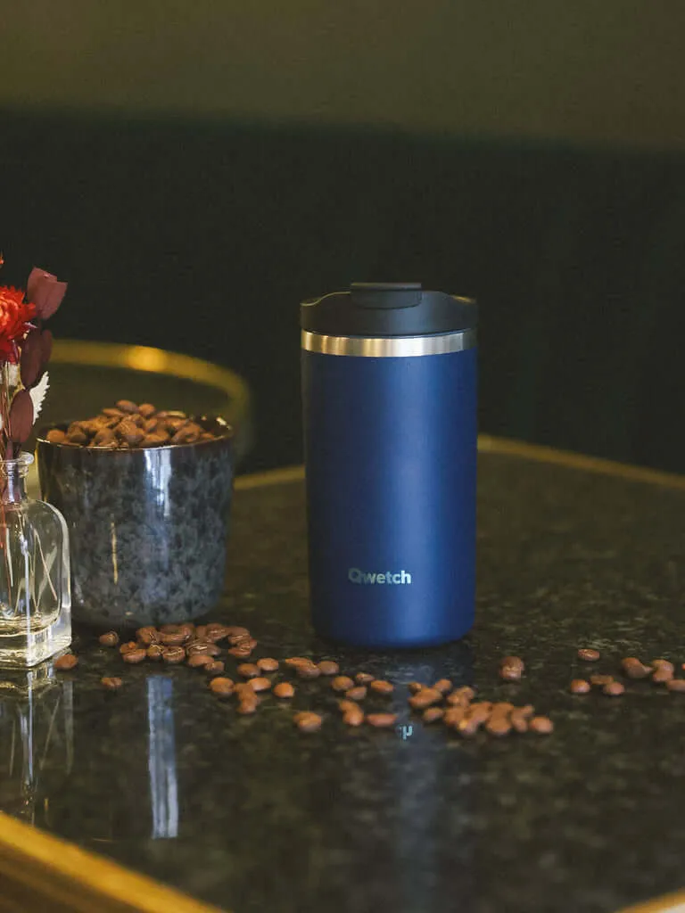 Travel Mug Isotherme Qwetch - Inox Recyclé, 6h Chaud / 12h Froid, Étanche - 350 ml 3 teintes