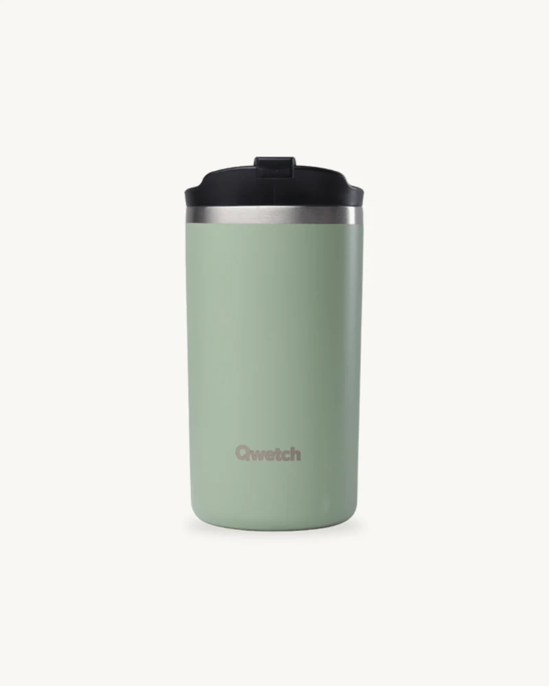Travel Mug Isotherme Qwetch - Inox Recyclé, 6h Chaud / 12h Froid, Étanche - 350 ml 3 teintes