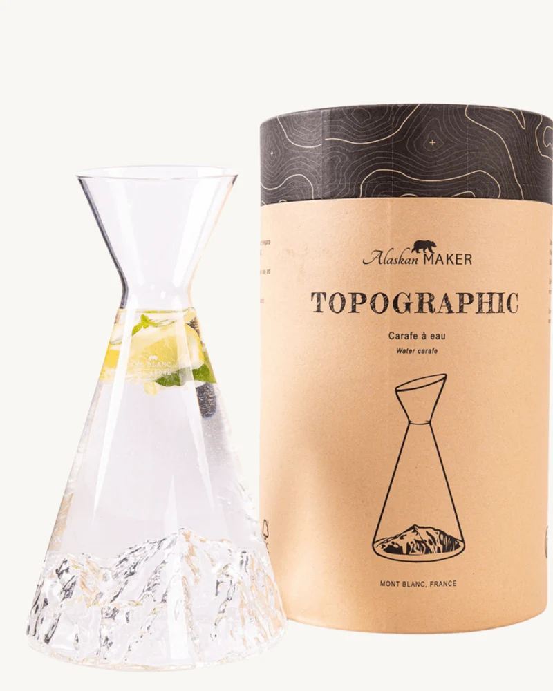 Carafe à eau TOPOGRAPHIC Mont Blanc - Alaskan Maker