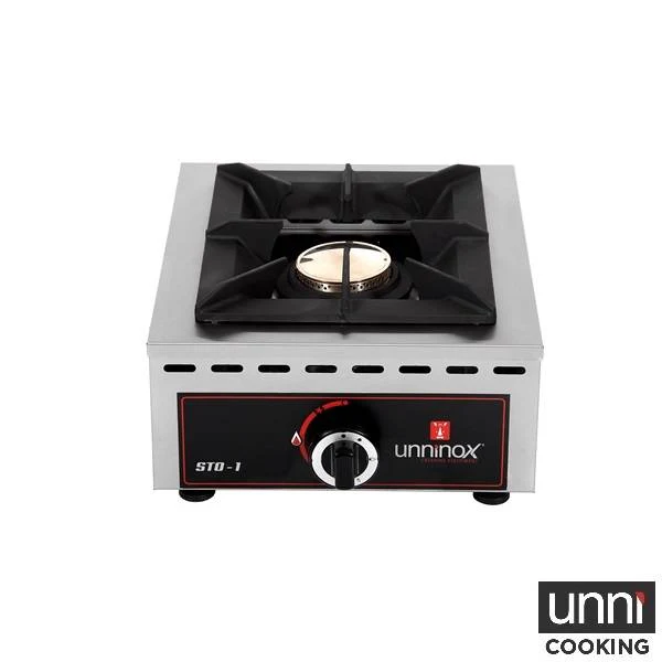 Réchaud gaz à poser 1 feu 7 kW - L 370 x P 510 x H 200 mm - Unninox