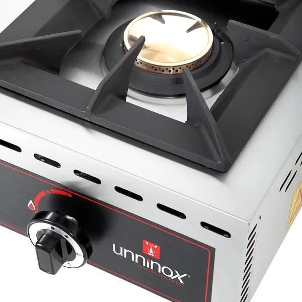 Réchaud gaz à poser 1 feu 7 kW - L 370 x P 510 x H 200 mm - Unninox