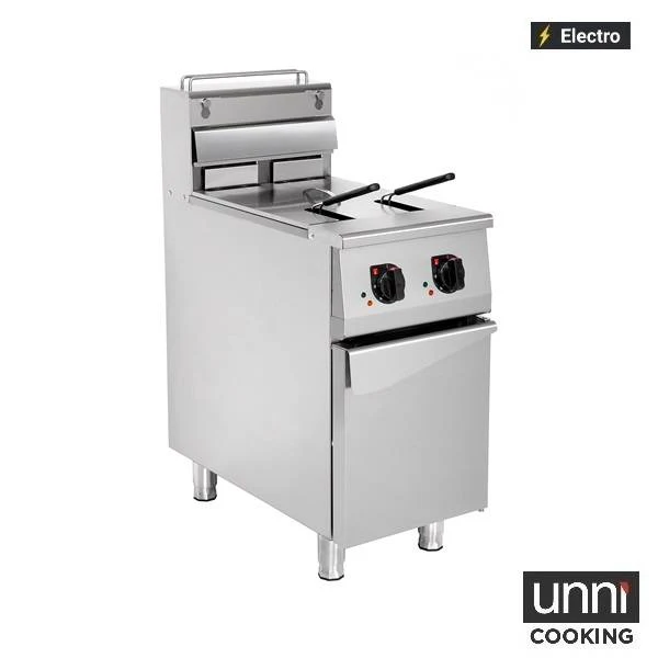 Friteuse électrique 2 x 12,5 L - 18 kW 400 V - L 420 x P 832 x H 850 mm - Unninox