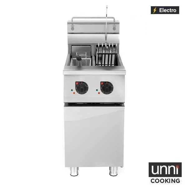 Friteuse électrique 2 x 12,5 L - 18 kW 400 V - L 420 x P 832 x H 850 mm - Unninox